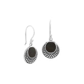 AE-6259-SHB Sterling Silver Earring With Black Shell Jewelry Bali Designs Inc